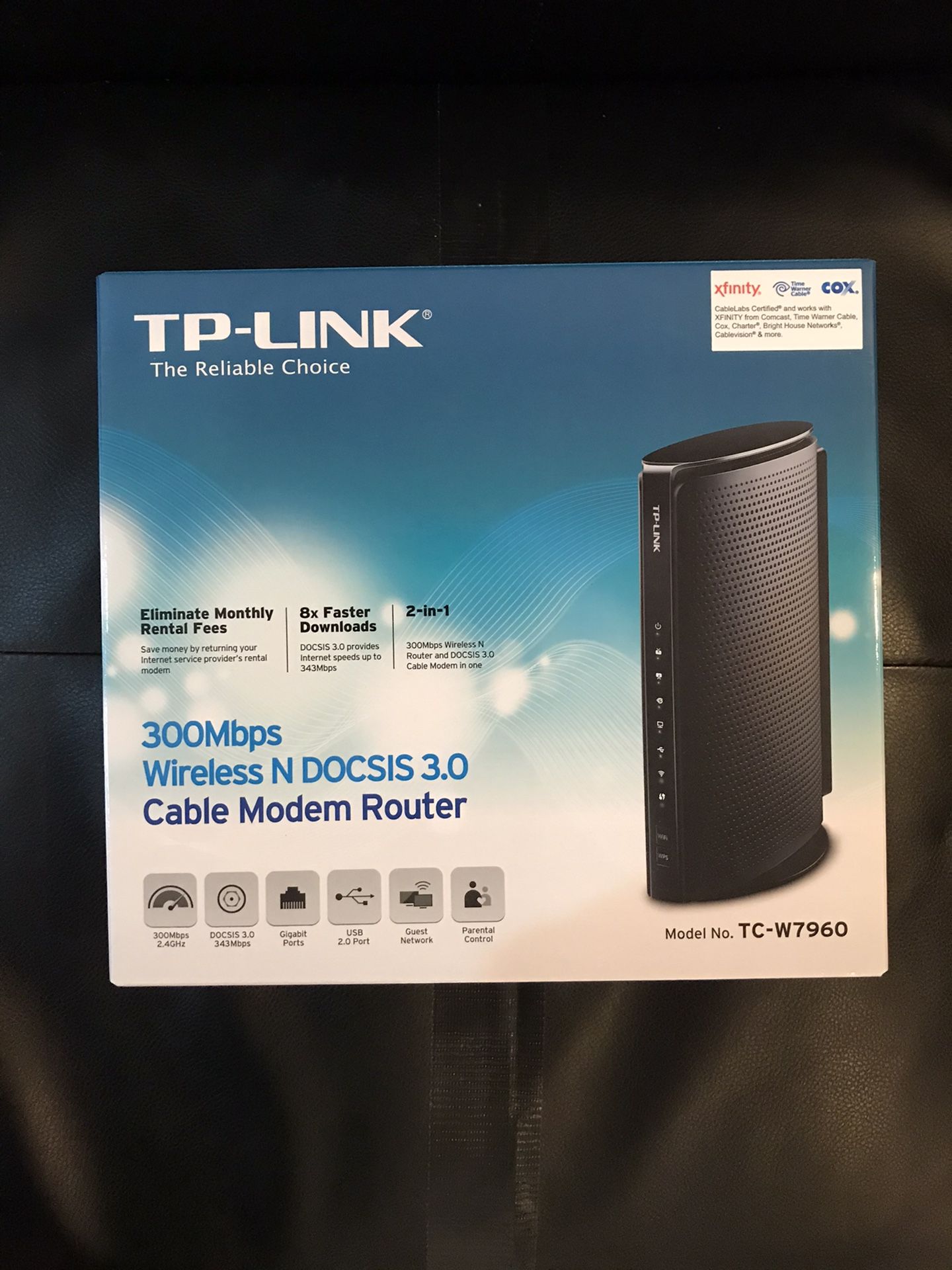 300 Mbps Cable Modem Router TP-LINK Wireless (N DOCSIS 3.0)