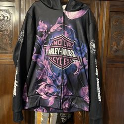 Pre Owned Harley Davidson Sweatshirt In Excellent Condition Size Large 