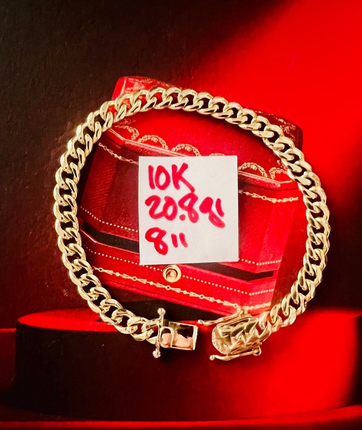 10K Solid Gold ๐จ๐บ Links Bracelet 20.8Gr 8 Inches Long