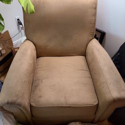 Tan Microfiber Armchair