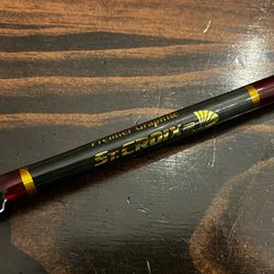 St Croix Premier Graphite 7’ medium, 2 piece spinning rod (graphite-maroon - gold) PS-70M2