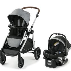 NEW OPEN BOX Graco Modes Nest2Grow Travel System, Ren with Expandable Double Stroller