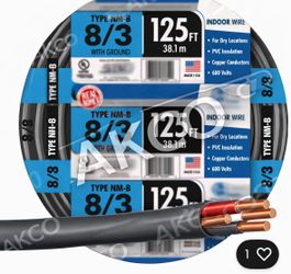 New Romex wire 8/3