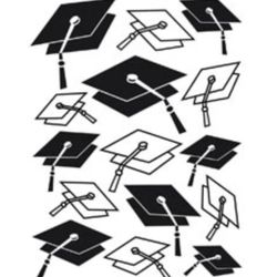 Darice Embossing Folder, Graduation Embossing Folder