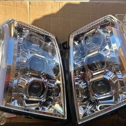 07-14 CADILLAC ESCALADE/ESV/EXT LED SWITCHBACK SEQUENTIAL HEADLIGHTS FAROS CALAVERAS MICAS LUCES