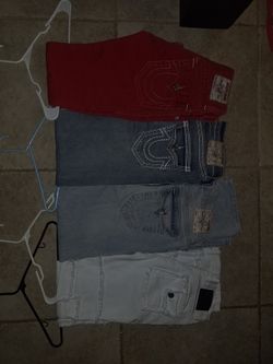 True religion jeans, stacked jeans