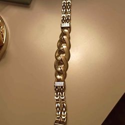925 Sterling Sliver Cuban Link Bracelet 7.9