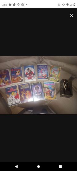 Black diamond Walt Disney Classic VHS Tape Collection Lot
