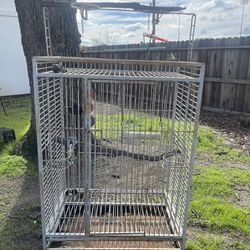 Parrot Cage Large On Casters 