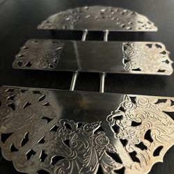 Vintage Leonard Silver Plated Expanding Trivet