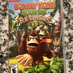 Donkey Kong Country Returns HD Nintendo Switch