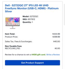 Dell Desktop With Monitor