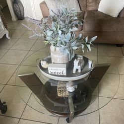 Coffee Table And 2 Side Table With 2 Lamp