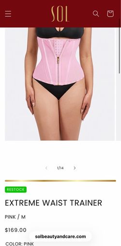 Sol Beauty and Care Extreme Waist Trainer Pink Size M