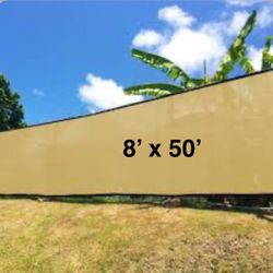 FENCE SCREEN 8 x 50 Privacy Screen - Beige 8x50