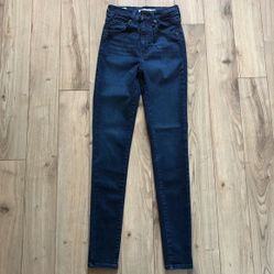 Womens Levis Blue Mile High Super Skinny size 24