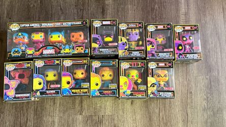Funko Pop Blacklight Collection Bundle