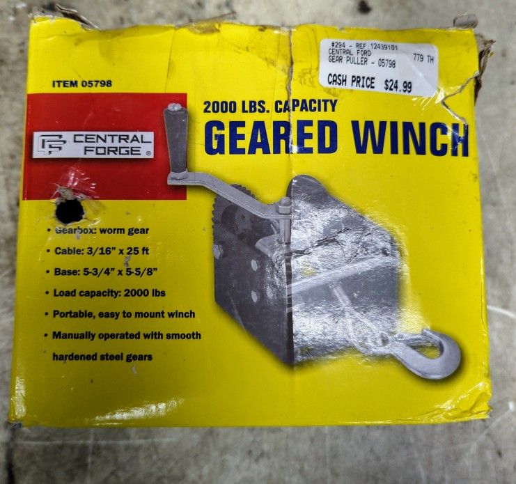 Geared Winch In Box