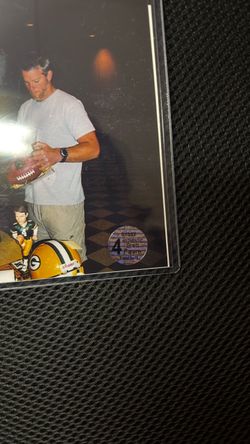 Brett Favre autographed Wilson “the Duke” NFL football