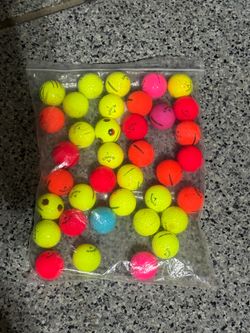 3 Dozen 36 CALLAWAY GOLF BALLS Yellow Red Pink Orange Chrome SuperSoft