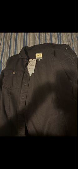 Zara black button up dress