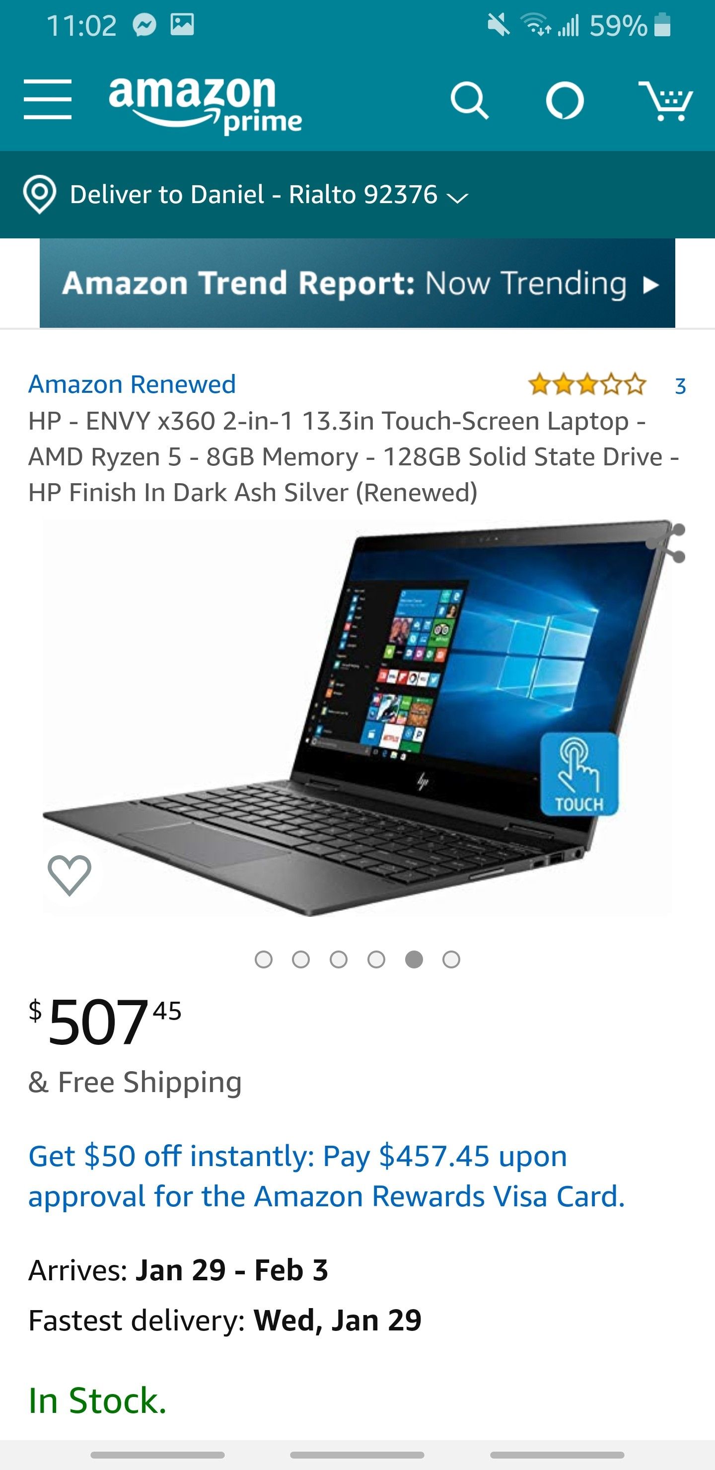 HP Envy x360 Laptop 13 in (OBO)