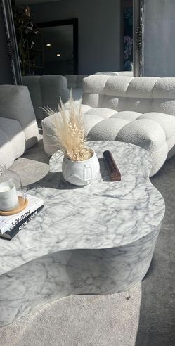 Slab REAL Marble Coffee Table