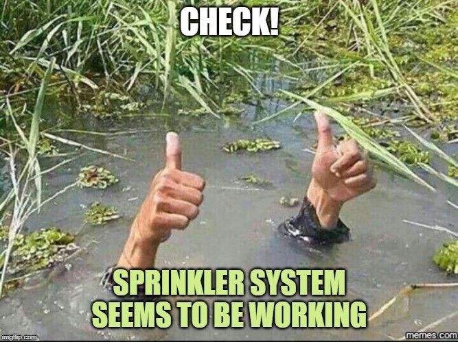 sprinkler system 