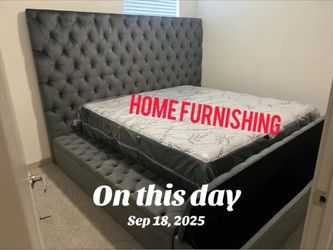 Furniture, storage bed queen, size