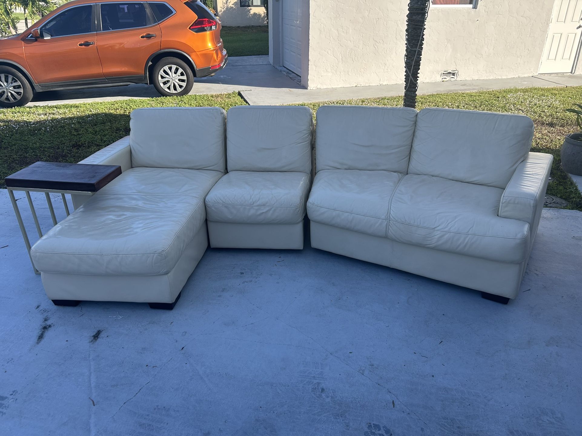 Italsofa leather four-seater sofa