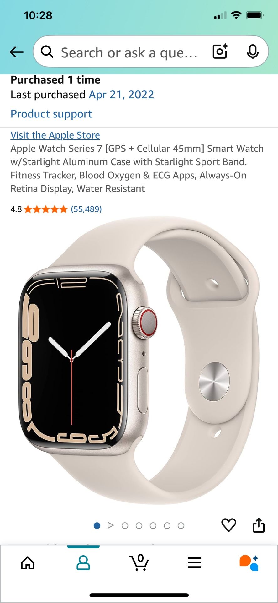 Apple Watch Series 7 (45mm) GPS+Cellular
