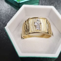 San Judas Ring 14 Karat Gold