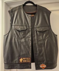 Leather Vest 3X