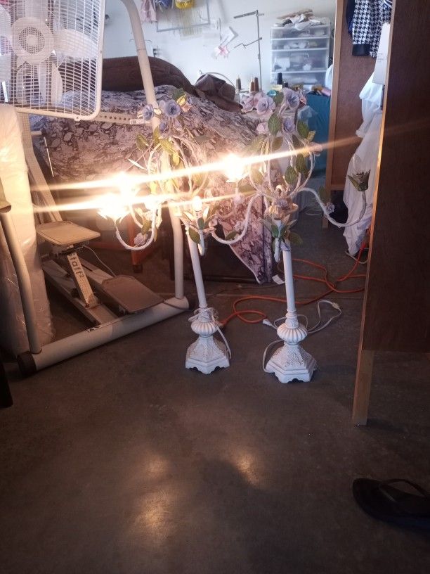 2 Heavy Duty Antique Lamps
