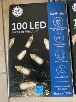 Christmas Lights Clear LED 600 total