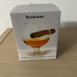 Whiskey Cigar Holder Glass Brookstone