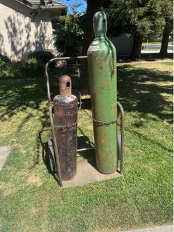 Oxygen and acetylene cart