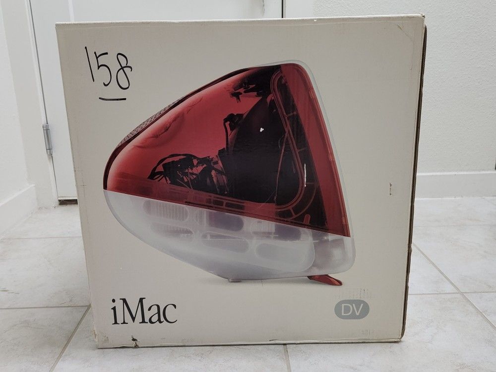 Vintage Apple iMac G3 DV Ruby Red Original Box Pristine Cond - Japanese Version