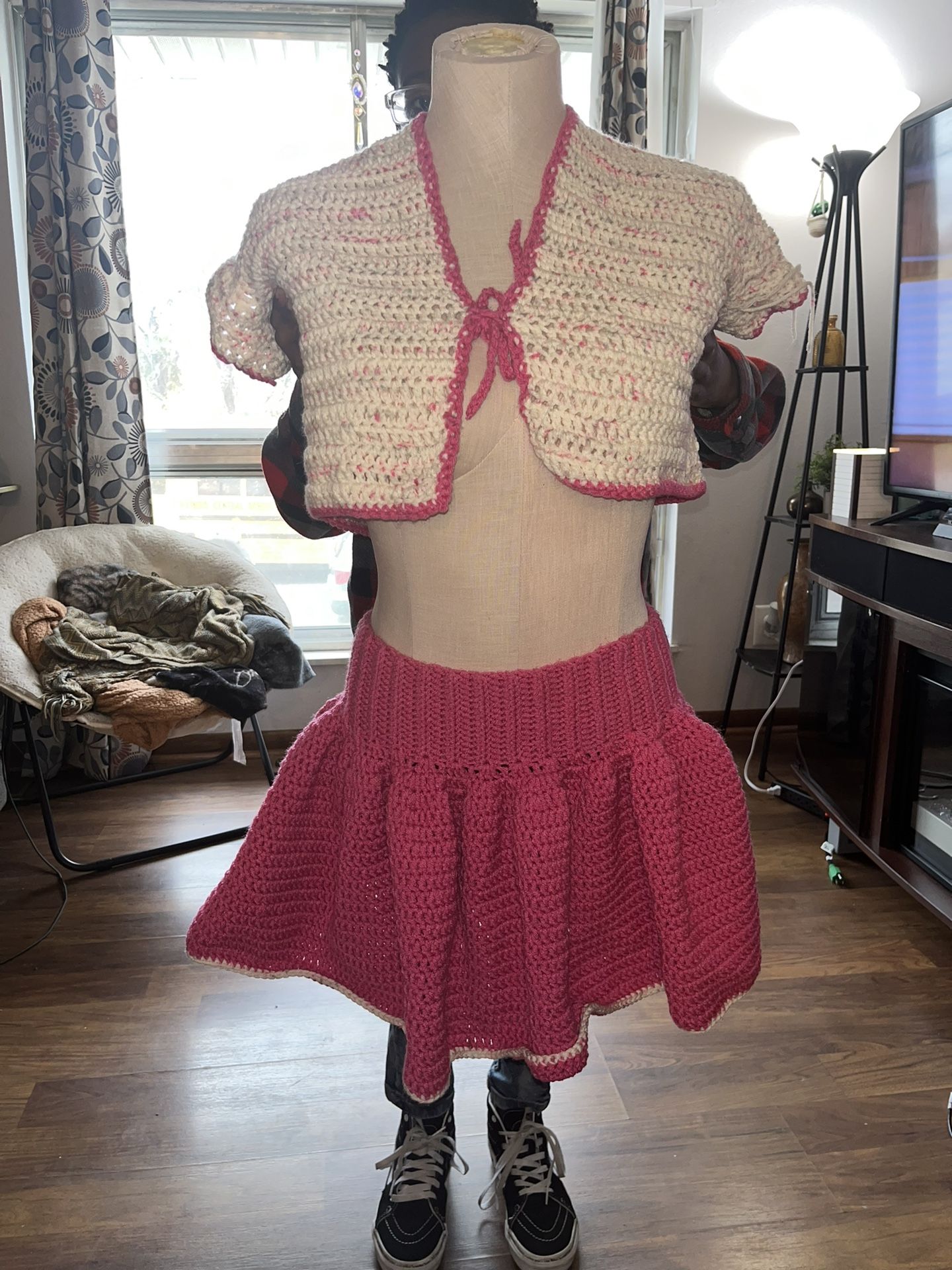 Handmade crochet 2 piece outfit
