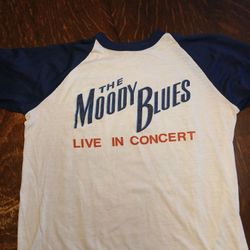 Moody Blues Original 1983 Concert Tee • Single Stitch  • Vintage Raglan Tour Jersey 