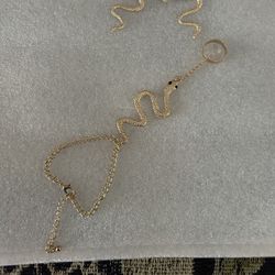 Snake Bracelet W/attached Ring