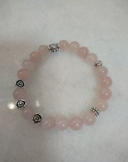HANDMADE ROSE QUARTZ BRACELET