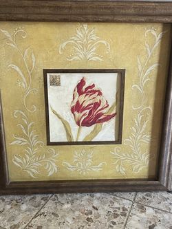 Floral Framed Decor
