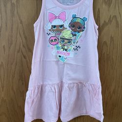 LOL Surprize Girls Sleeveless Tank Dress Size M (7-8)-New