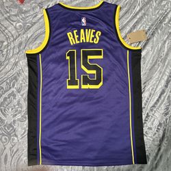 Austin Reaves Jersey Los Angeles Lakers Purple Legacy #15 Large Men’s