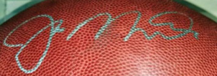 Official NFL Signed 49ers Legend Joe Montana Football