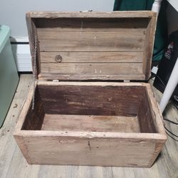SOLID Heavy Wooden Treasure Chest