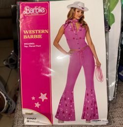 Barbie The Movie Western Barbie Costume Adult Small