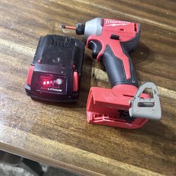 Milwaukee drill and battery no charger