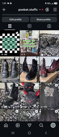 Free furniture/"Gothic" shoes Punk clothing for sale